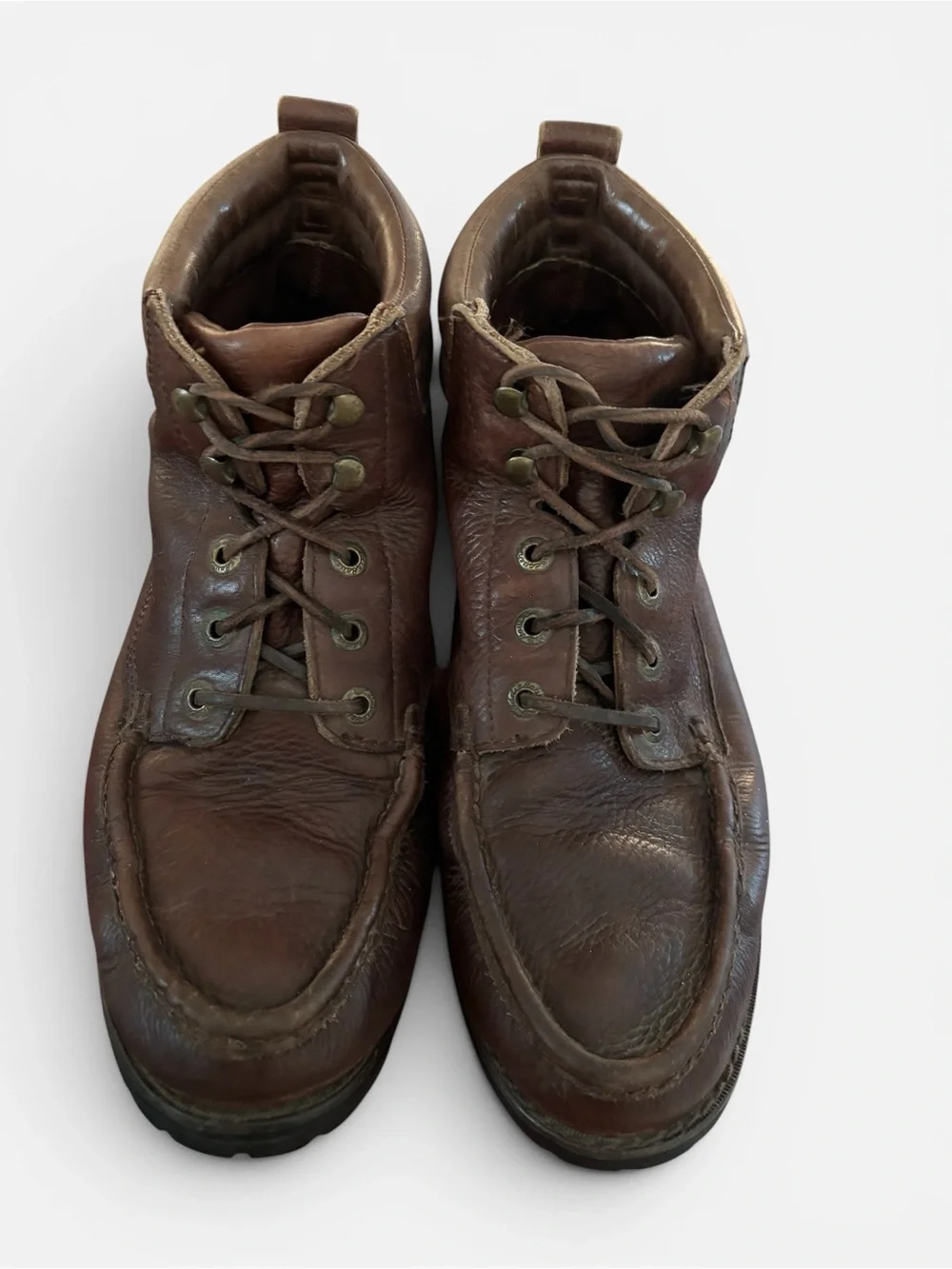 Vintage Eddie Bauer Gore-Tex Leather Moc Toe Hiking Work Boots Size 13